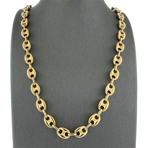 gucci link mens|14k gucci link necklace.